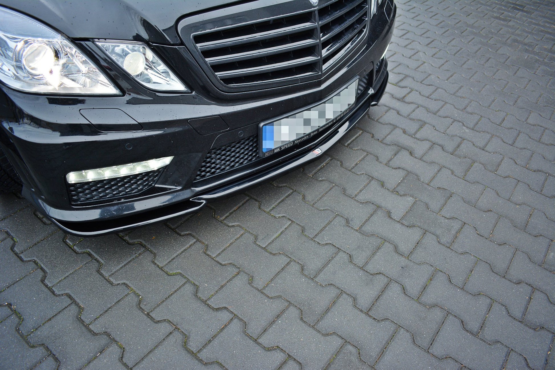 Front Ansatz V.1 für Mercedes E63 AMG W212  schwarz matt