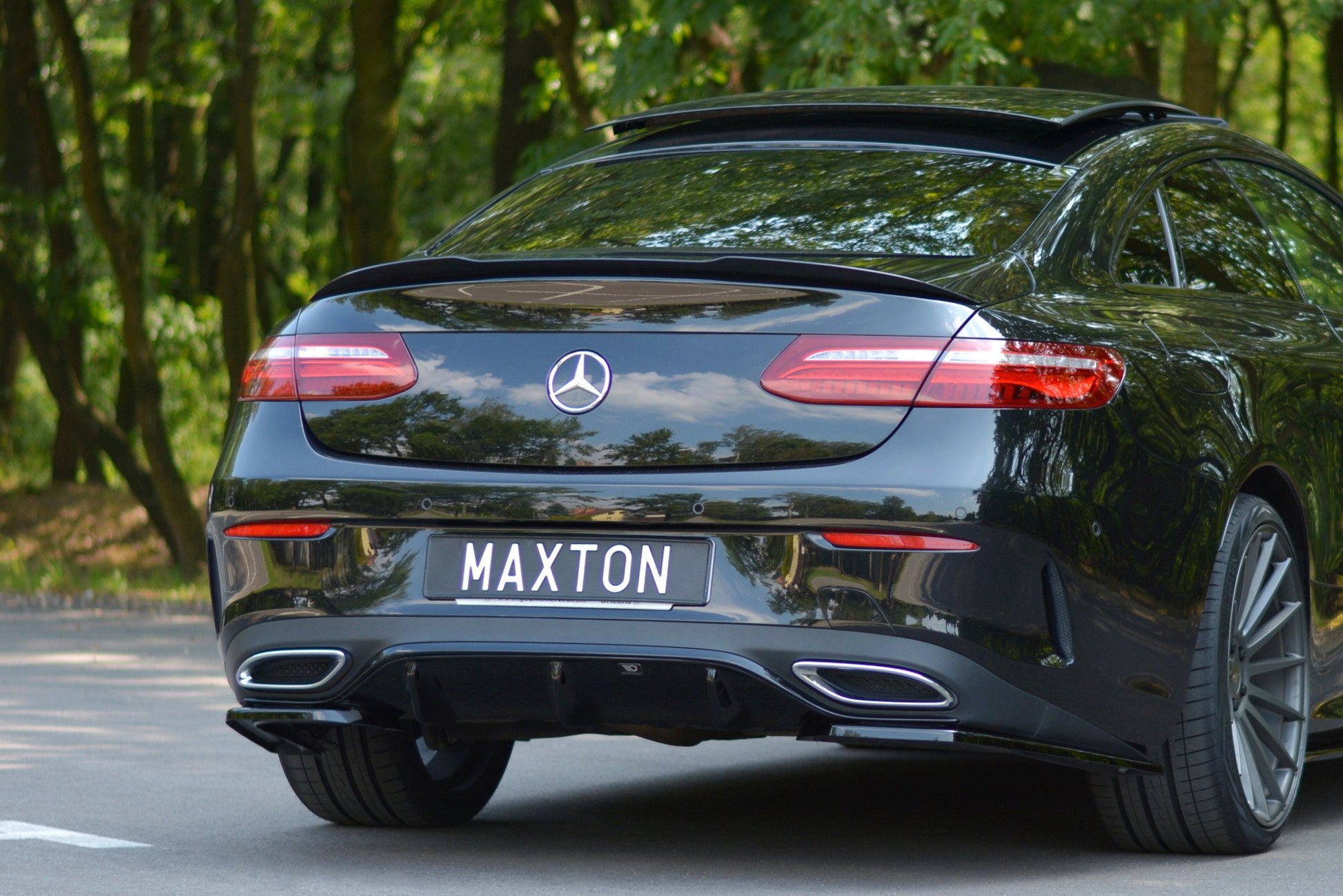 Spoiler CAP für Mercedes-Benz E-Klasse W213 Coupe (C238) AMG-Line schwarz matt
