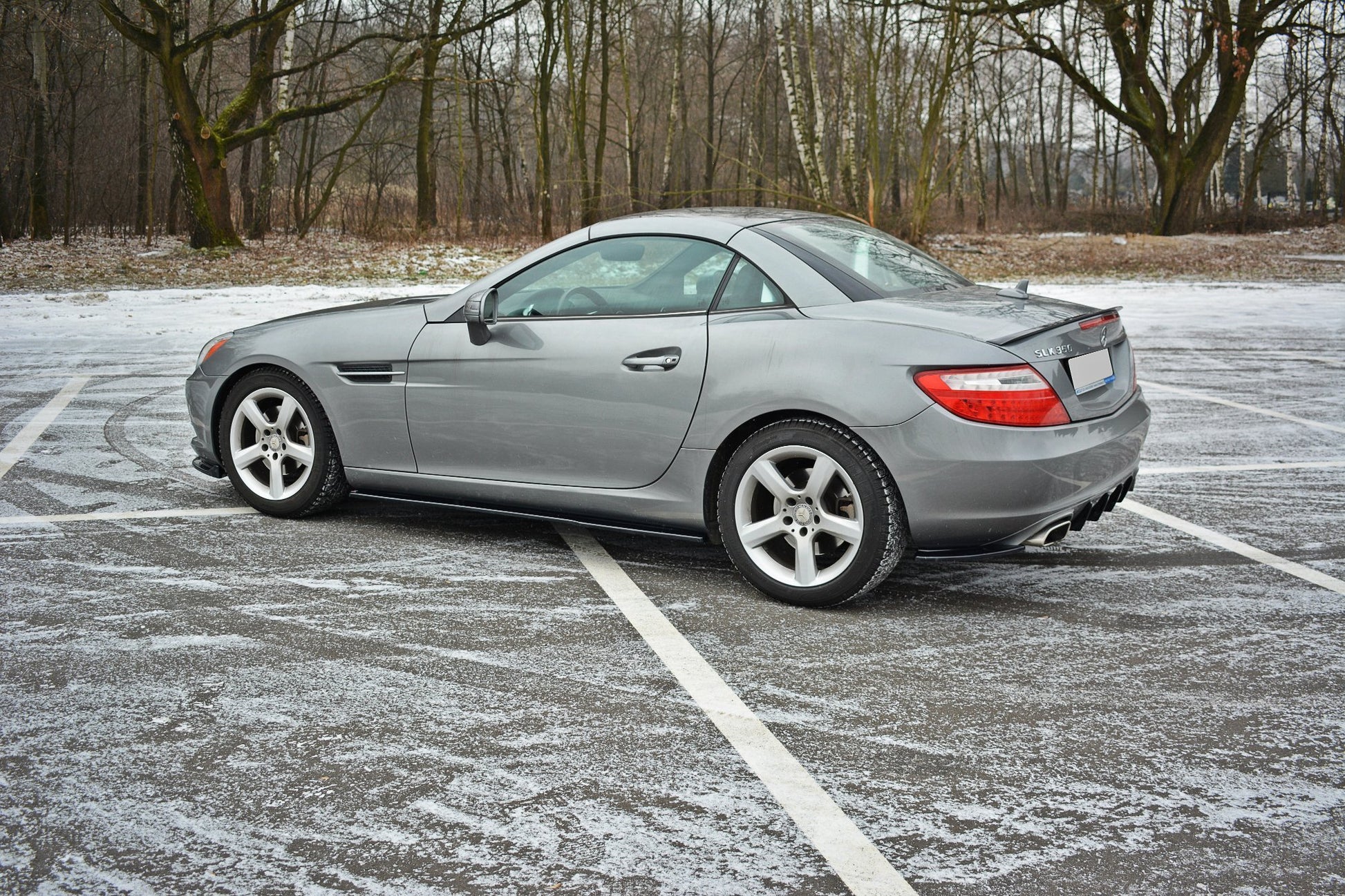 Seitenschweller Ansatz für Mercedes SLK R172 Carbon Look