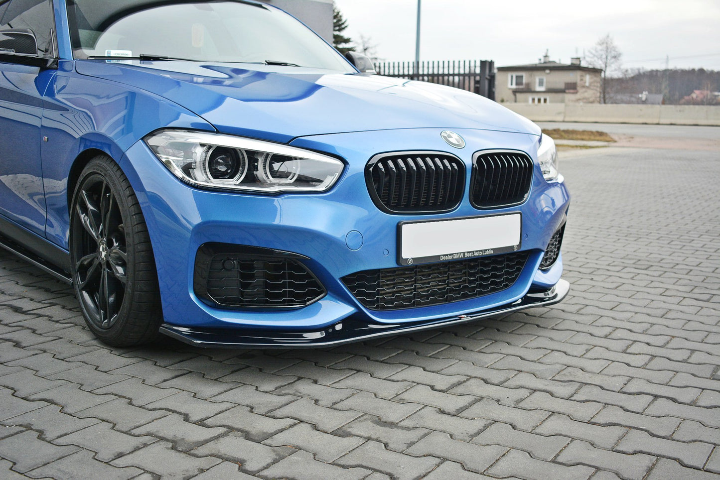 Front Ansatz V.3 für  BMW 1er F20/F21 M-Power schwarz matt