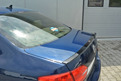 Spoiler CAP für VOLKSWAGEN JETTA MK6 SEDAN vor Facelift schwarz matt