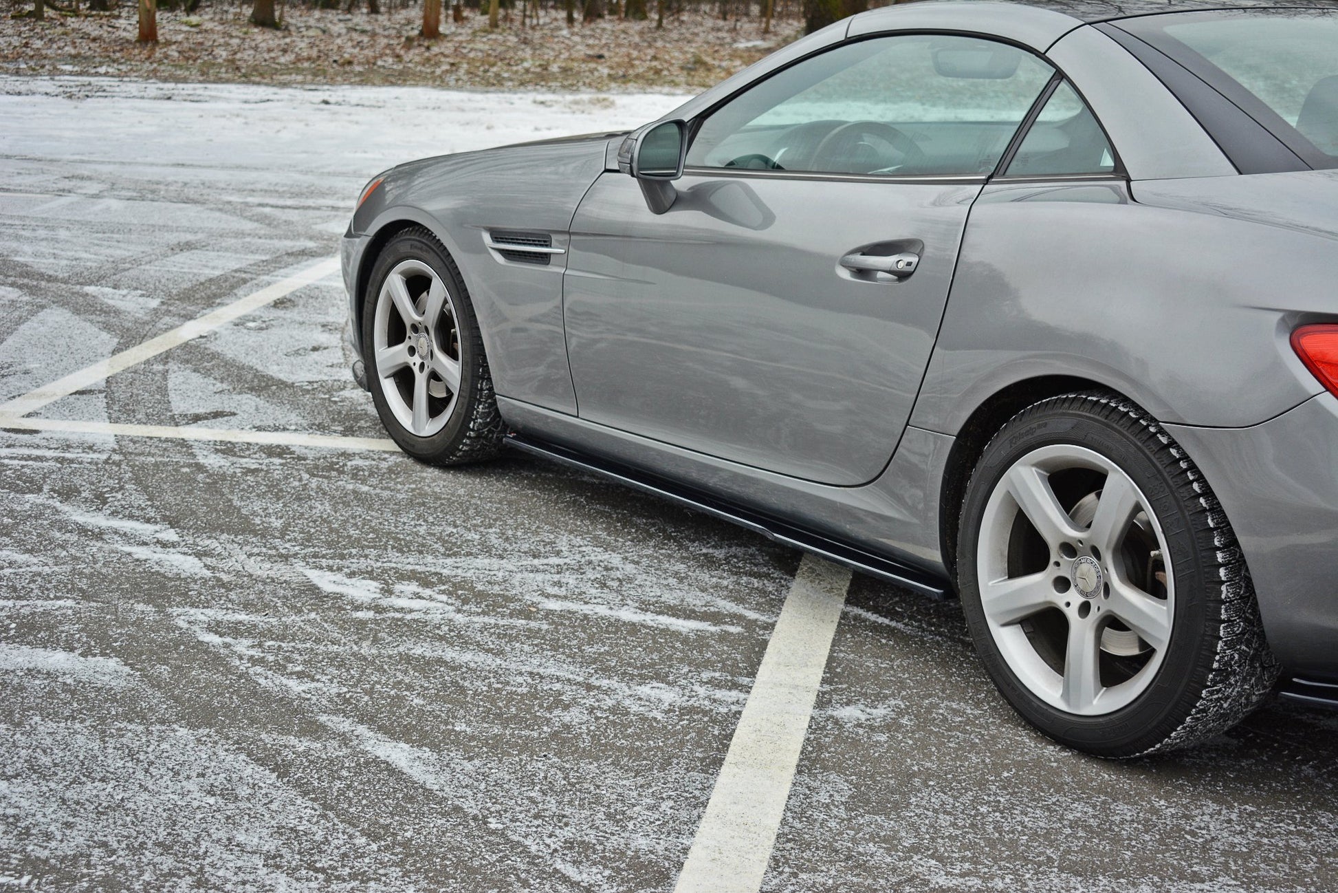Seitenschweller Ansatz für Mercedes SLK R172 Carbon Look