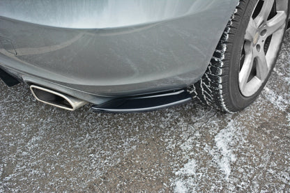 Heck Ansatz Flaps Diffusor V.1 für Mercedes SLK R172 schwarz Hochglanz