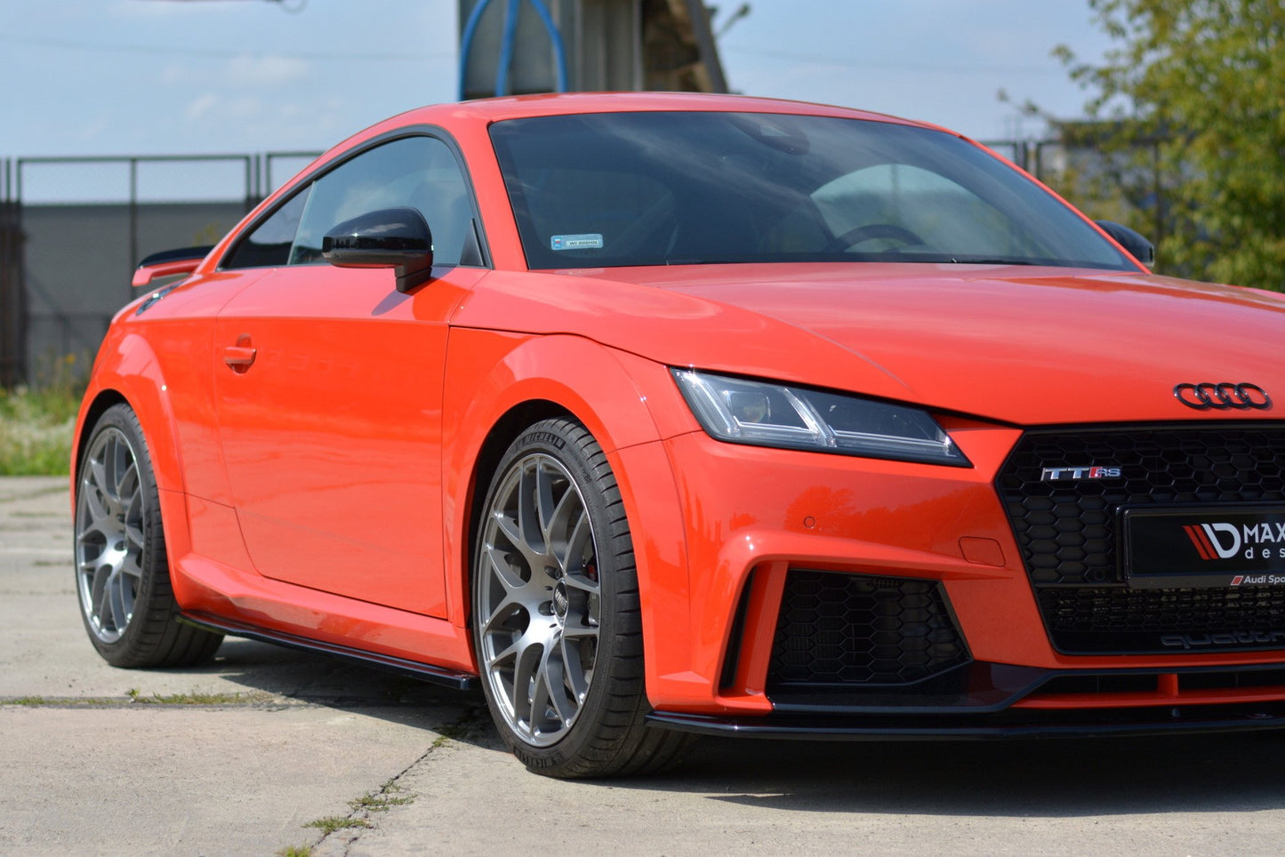 Seitenschweller Ansatz für Audi TT RS 8S  schwarz matt