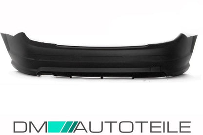 Stoßstange Hinten ohne PDC passt für Mercedes W204 außer AMG C63 07-11 Schwarz