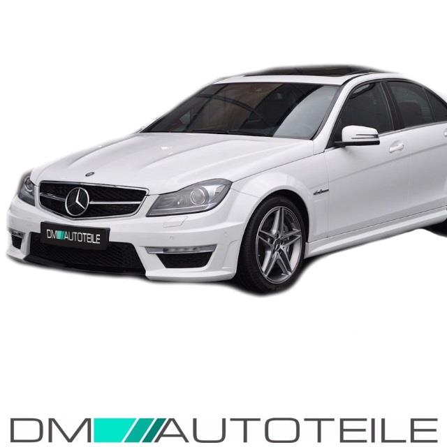 Set Mercedes W204 Bodykit Komplett+Diffusor passt für  C63 AMG Bj 07-15 PDC/SRA+ Tagfahrlicht