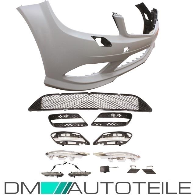 Mercedes W204 C-Klasse Stoßstange vorne C63 AMG Optik Bj 07-11 + Tagfahrlichtsatz