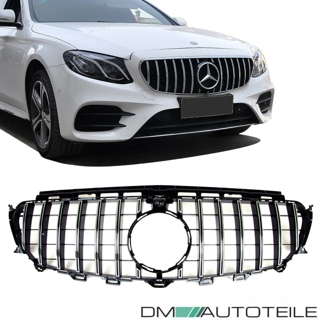 Sport-Kühlergrill für Panamericana GT Chrom passt für Mercedes E-Klasse W213 S213 C238 A238 ab 2016