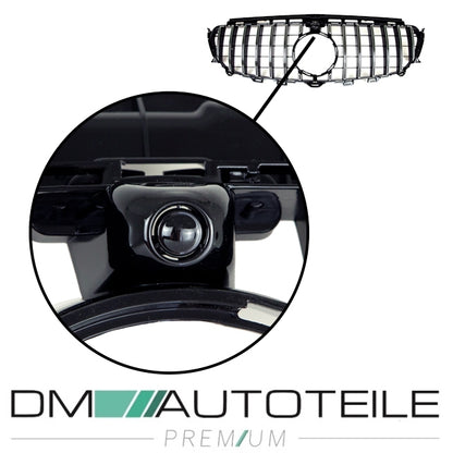 Sport-Kühlergrill für Panamericana GT Chrom passt für Mercedes E-Klasse W213 S213 C238 A238 ab 2016