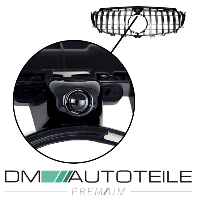 Set Sport-Panamericana Kühlergrill Chrom +Stern passt für Mercedes E-Klasse W213 S213 Mopf ab 2016