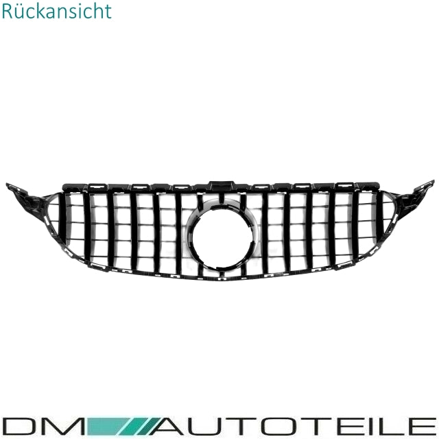 Sport Kühlergrill für Panamericana GT Grill Schwarz Chrom passt für Mercedes S205 W205 14-18