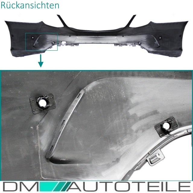 Stoßstange hinten Duplex + Halter komplett passend für Mercedes C-Klasse W205 nicht AMG C63