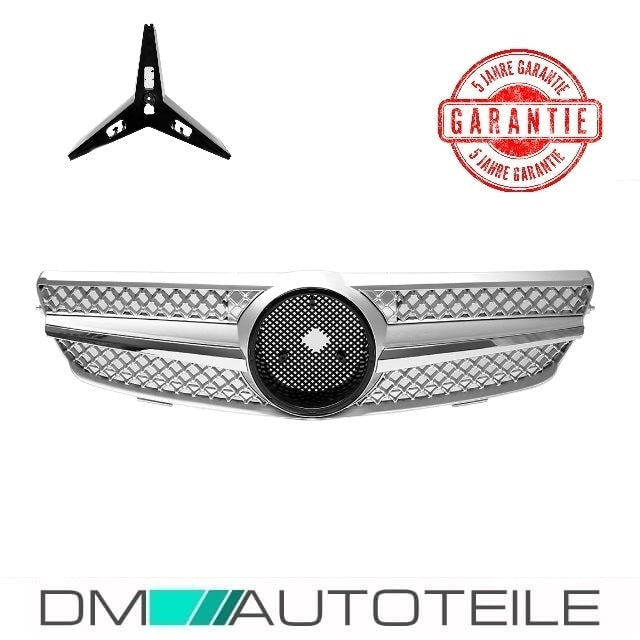 Mercedes CLK W209 C209 Kühlergrill Wabendesign Front Grill Voll Chrom Bj Mopf 05-09