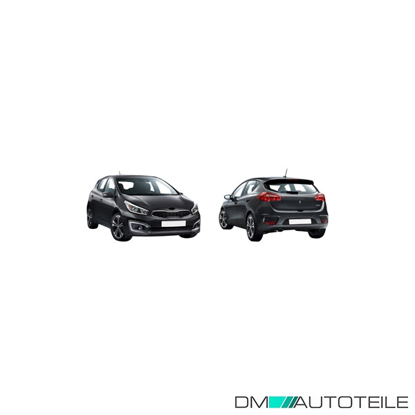 Stoßstange hinten schwarz ohne PDC passt für KIA Cee'D (JD) Facelift 2015-2018