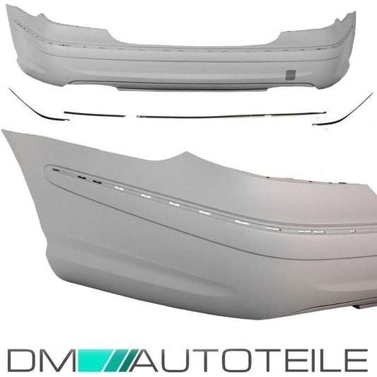 Mercedes W211 Heck Stoßstange hinten ohne PDC aus ABS 02-06 +Zubehör für E55 AMG