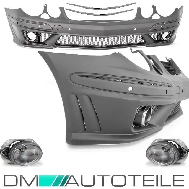 Mercedes W211 S211 Stoßstange vorne Facelift +Kiemen +Zubehör für E63 AMG 06-09