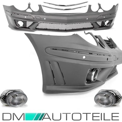 Mercedes W211 S211 Stoßstange vorne Facelift +Kiemen +Zubehör für E63 AMG 06-09