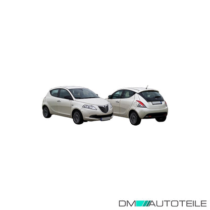 Außenspiegel rechts kpl. konvex glasklar schwarz passt für Lancia Ypsilon