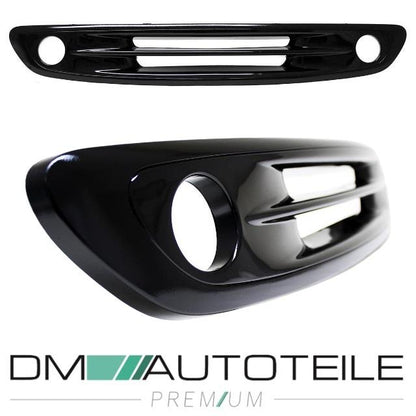 Smart Fortwo City Coupe 450 Kühlergitter ABS Schwarz Lackiert mit Löcher für NSW Bj. 08/98-04/02