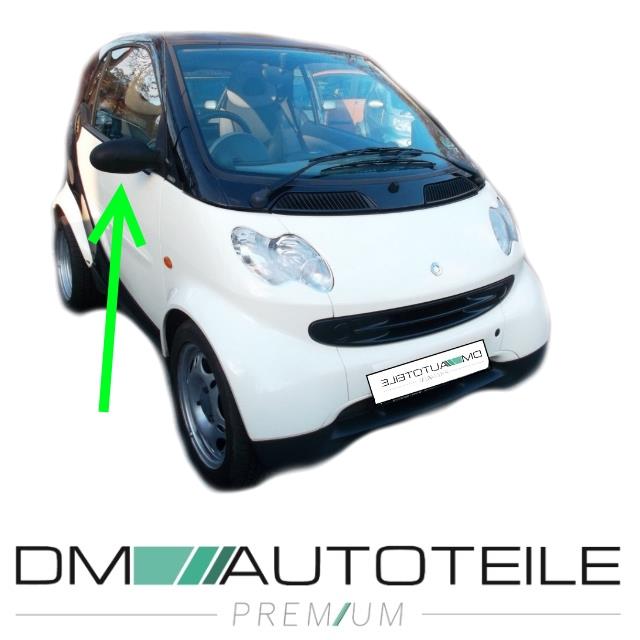 Smart Fortwo Coupe Cabrio 450 Außenspiegel rechts innenverstellbar grund. 98-07