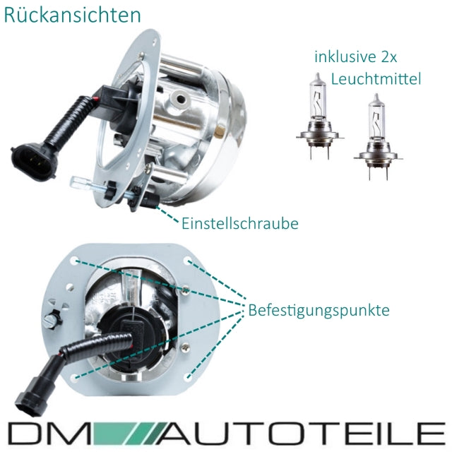 Nebelscheinwerfer SET H7 passt für Mercedes W211 S211 W204 S204 C209 A209 AMG