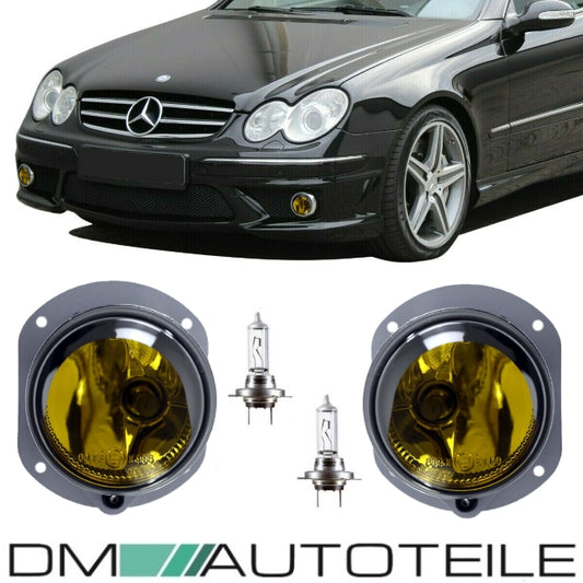 Nebelscheinwerfer SET Gelb H11 passt für Mercedes W211 S211 W204 S204 C209 A209 AMG Sport