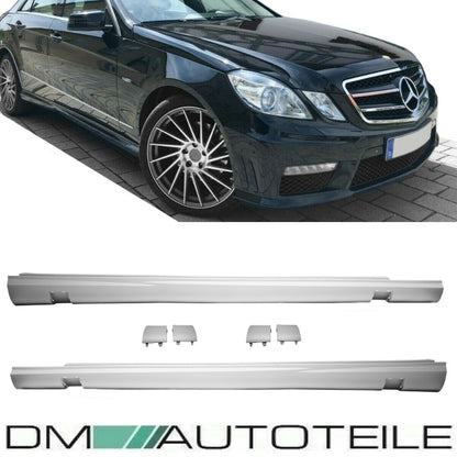 Mercedes W212 S212 Seitenschweller Set aus PP +Zubehör für E63 AMG