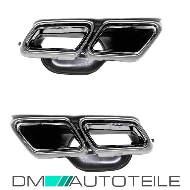 Mercedes W212 Heck Stoßstange + Schwarz Diffusor Auspuff + Zubehör für E63 AMG