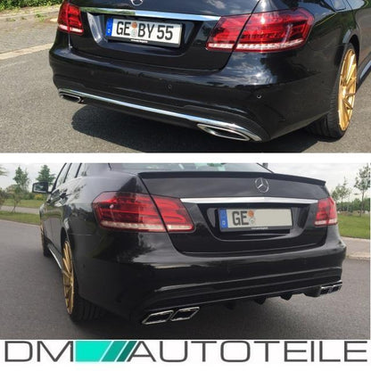 Mercedes W212 Heck Stoßstange + Diffusor Blende Auspuff + Zubehör für E63 AMG