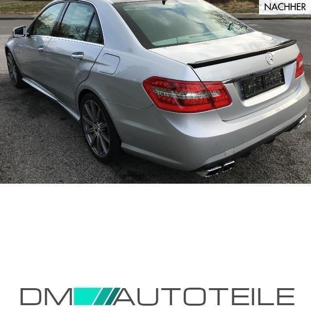 Mercedes E-Klasse W212 Diffusor Stoßstange Schwarz Matt + Zubehör für E63 AMG