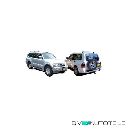 Stoßstange vorne schwarz passt für Mitsubishi Pajero III Canvas Top 03-06