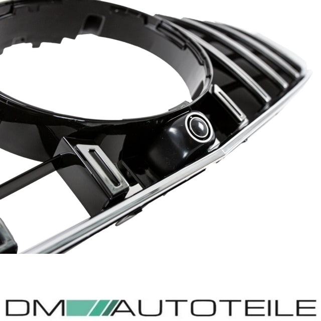 Set Sport-Panamericana Kühlergrill Chrom Schwarz +Stern passend für Mercedes E-Klasse Coupe C207 A207 Mopf 13-17