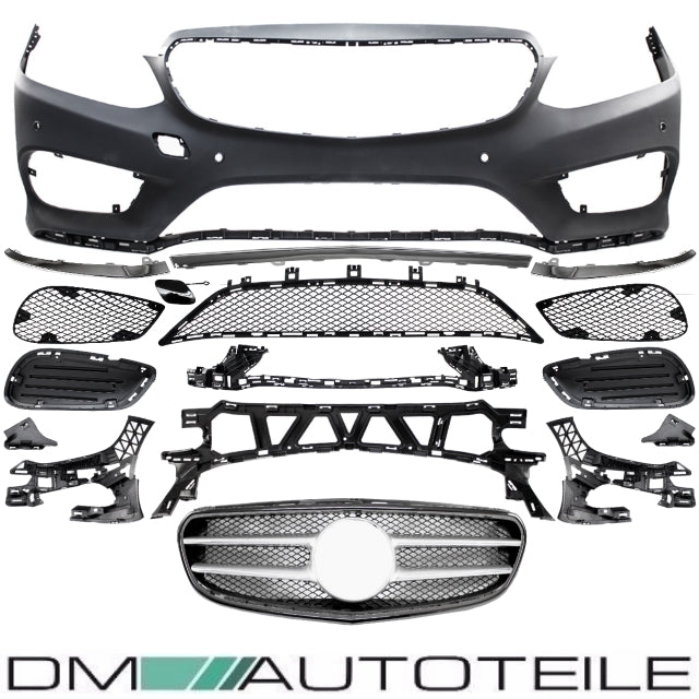 Stoßstange vorne + Kühlergrill für PDC passt für Mercedes W212 S212 Mopf nicht für AMG E63 bj.13-17