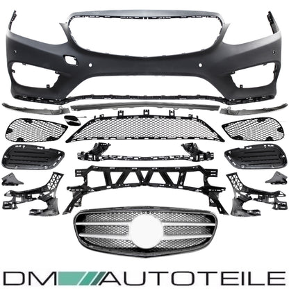 Stoßstange vorne + Kühlergrill für PDC passt für Mercedes W212 S212 Mopf nicht für AMG E63 bj.13-17
