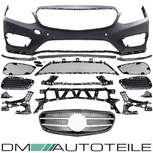 Stoßstange vorne + Kühlergrill für PDC passt für Mercedes W212 S212 Mopf nicht für AMG E63 bj.13-17