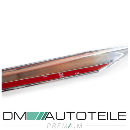 4tlg Spoiler Set Chrom passt für Mercedes E Klasse W213 S213 AMG Stoßstange ab 2016