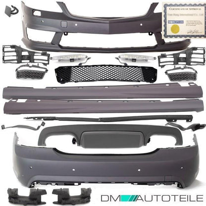 Mercedes S-Klasse W221 Bodykit Lang LED Tagfahrlicht Komplett f. PDC +Zubehör für S63 AMG