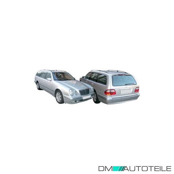 Stoßstange hinten grundiert passt für Mercedes E-Klasse W210 Mopf Facelift 99-02