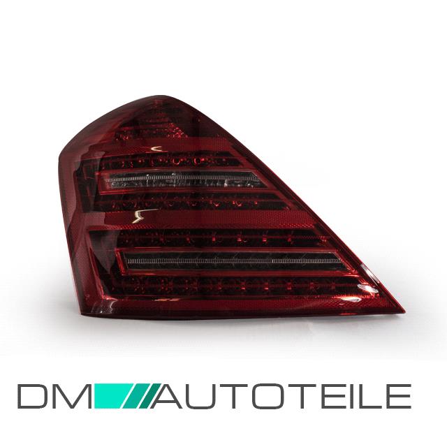 Mercedes S-Klasse W221 LED Rückleuchten Heckleuchten Rot Weiß +Zubehör S65 AMG