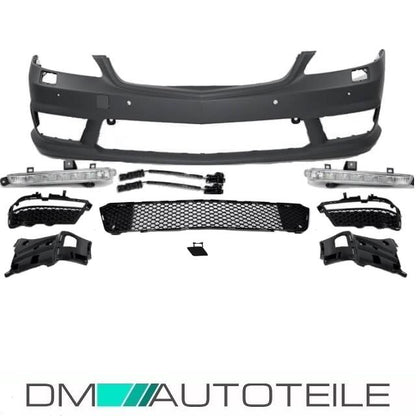 Mercedes W221 Front Stoßstange aus PP mit Tagfahrlicht PDC/SRA+ Zubehör für S65 AMG
