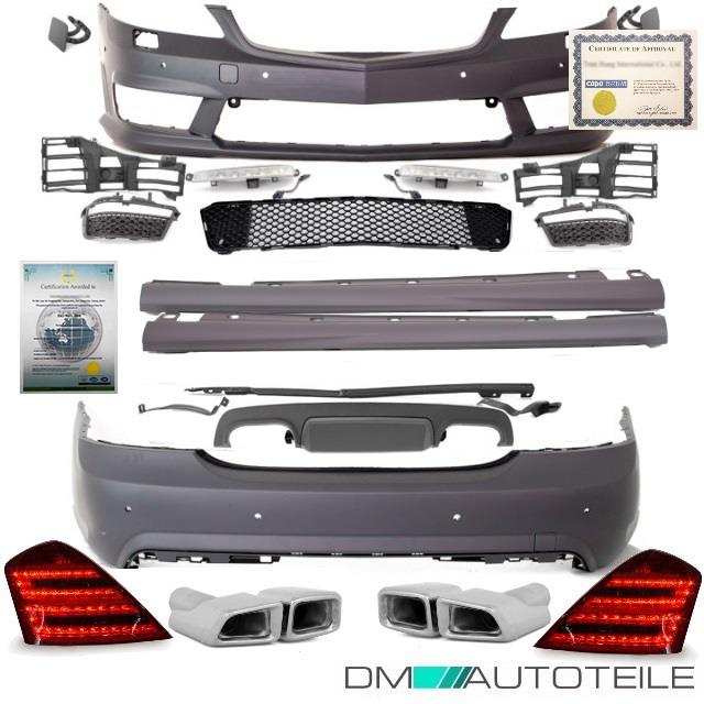 Mercedes W221 Bodykit Stoßstange Rückleuchten Blenden +Zubehör für S63 AMG 05-11