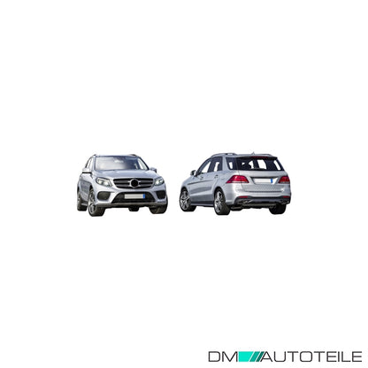 Stoßstange hinten für PDC grundiert passt für Mercedes GLE W166 ab 04/2015 Mopf