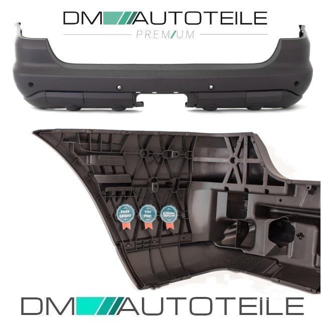 Set Mercedes W163 Stoßstange hinten für PDC ohne AHK+Abdeckung 01-05