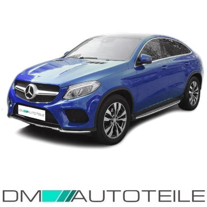 Satz Trittbretter Einstiegsleiste Aluminium passend für Mercedes GLE Coupe C292 ab Bj 2015