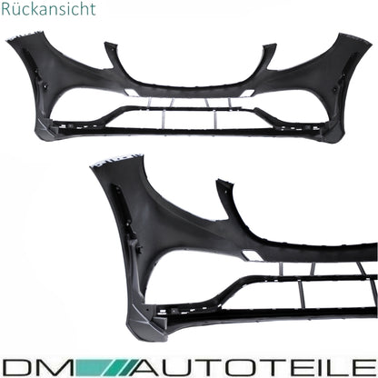 Bodykit Stoßstange Vorne Hinten + Blenden passt für Mercedes GLE W166 nicht AMG