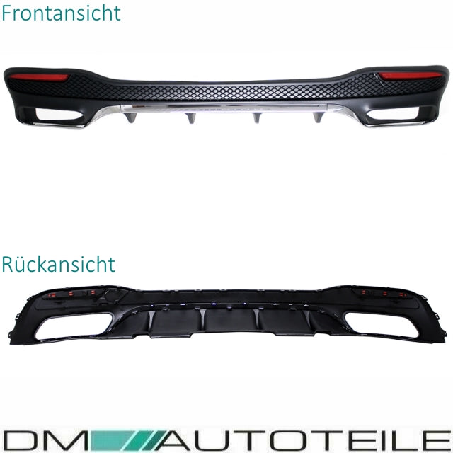 Bodykit Stoßstange Vorne Hinten + Blenden passt für Mercedes GLE W166 nicht AMG