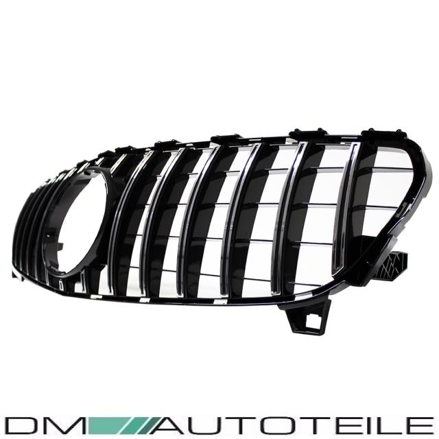 Set Sport -Panamericana GT Facelift Kühlergrill Chrom Schwarz + Stern passend für Mercedes A-Klasse W176 Mopf 2015-2019