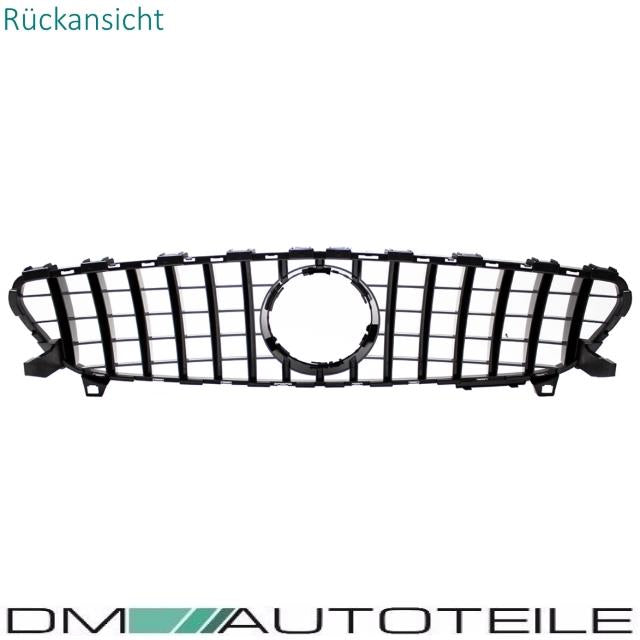 Set Sport -Panamericana GT Facelift Kühlergrill Chrom Schwarz + Stern passend für Mercedes A-Klasse W176 Mopf 2015-2019