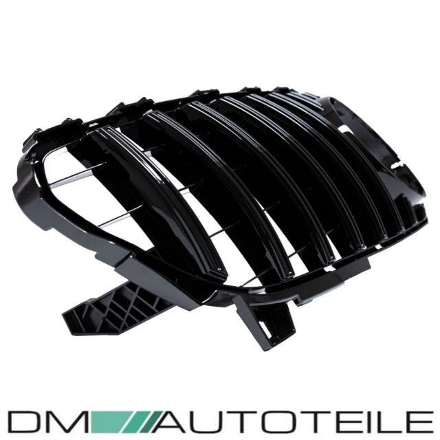 Sport -Panamericana GT Facelift Kühlergrill Komplett Schwarz passend für Mercedes A-Klasse W176 Mopf 2015-2019