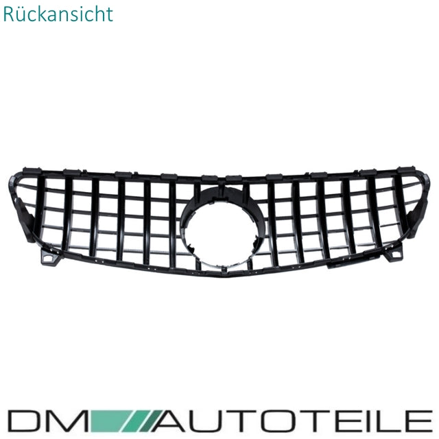 Sport -Panamericana GT Facelift Kühlergrill Komplett Schwarz passend für Mercedes A-Klasse W176 Mopf 2015-2019